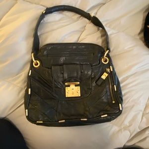 Juicy Couture Black Leather Shoulder Bag